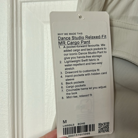 NWT Lululemon Dance Studio Relaxed Fit Cargo Pants - Bone - Picture 6 of 6